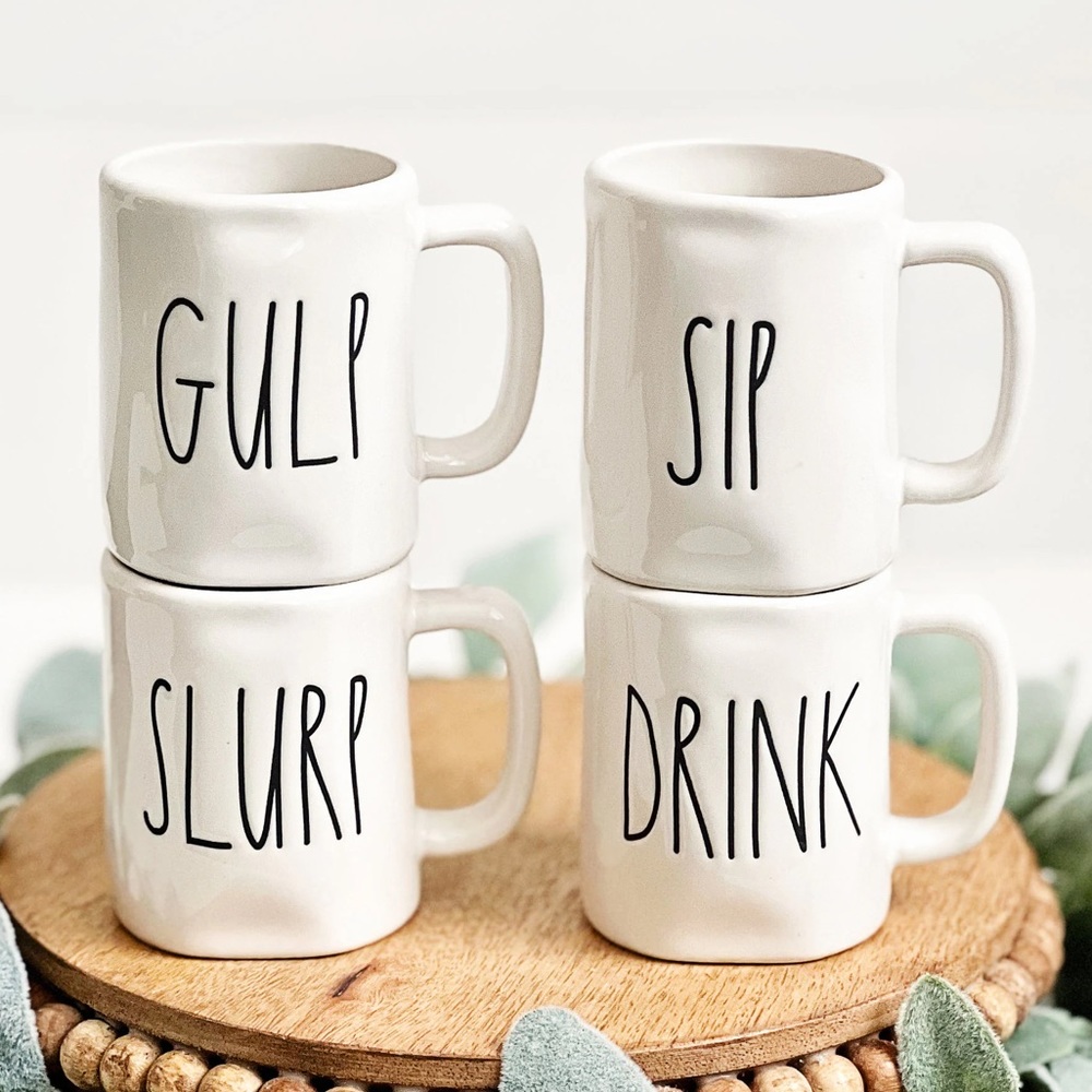 Rae Dunn espresso cups x4